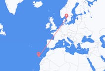 Flyreiser fra Göteborg, Sverige til Santa Cruz De La Palma, Spania