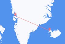 Fly fra Qaarsut til Ísafjörður