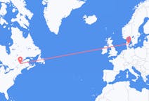 Flyreiser fra Québec, Canada til Århus, Danmark