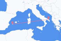 Flyg från Brindisi, Italien till Ibiza, Spanien