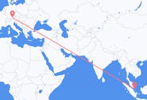 Flyreiser fra Tanjung Pinang, til München