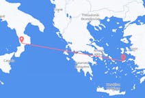Vluchten van Ikaria naar Lamezia Terme