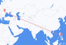 Flyg från Legazpi City, Filippinerna till Iași, Rumänien