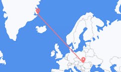 出发地 匈牙利德布勒森目的地 格陵兰斯科斯比鬆的航班