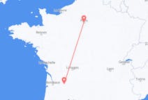 出发地 法国出发地 贝尔热拉克目的地 法国巴黎的航班