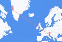 Flyg från Aasiaat, Grönland till Pula, Kroatien