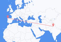 Flyg från Amritsar, Indien till La Coruña, Spanien