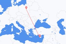 Flights from Paphos, Cyprus to Warsaw, Poland