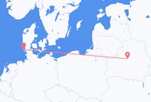 Fly fra Minsk til Westerland