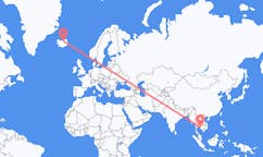 Flights from Trat Province, Thailand to Akureyri, Iceland