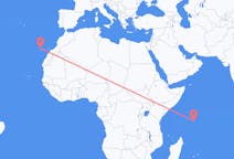 Vluchten van Mahé, Seychellen naar La Palma (ort i Mexiko, Guanajuato, Salamanca), Spanje