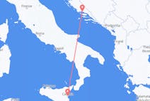 Flights from Split in Croatia to Catania in Italy