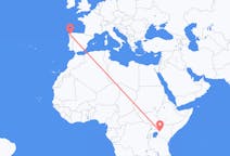Flyg från Eldoret, Kenya till Santiago de Compostela, Spanien