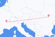 Lennot Lyonista Suceavaan