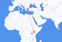 Flyreiser fra Nairobi, Kenya til Santorini, Hellas