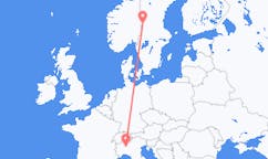 Flights from Rörbäcksnäs, Sweden to Milan, Italy
