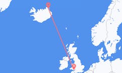 เที่ยวบิน จาก Thorshofn, ไอซ์แลนด์ ไปยัง คาร์ดิฟฟ์, เวลส์