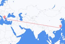 Flyreiser fra Fuzhou, Kina til Volos, Hellas