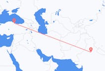 Flyg från New Delhi, Indien till Samsun, Turkiet