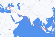 Flüge von Palembang, Indonesien nach Konya, die Türkei