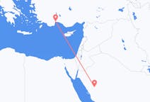 사우디 아라비아 알-울라에서 출발해 터키 안탈리아로(으)로 가는 항공편
