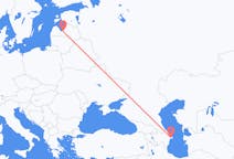 Vluchten van Bakoe, Azerbeidzjan naar Riga, Pescara, Letland