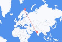 Flights from Kolhapur, India to Kirkenes, Norway