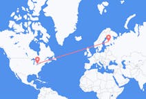 Flyrejser fra London til Kuopio