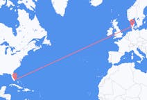 Flights from Miami, the United States to Billund, Denmark