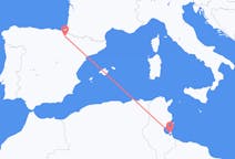튀니지 제르바에서 출발해 스페인 팜플로나로(으)로 가는 항공편