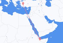 Vluchten van Hargeisa naar Denizli