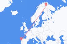 Flug frá Porto, Portúgal til Ivalo, Finnlandi