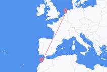 Flyreiser fra Casablanca, Marokko til Amsterdam, Nederland