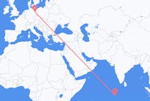 Flyg från Gan, Maldiverna till Berlin, Maryland, Tyskland