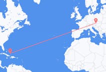 Flyg från Crooked Island, Bahamas till Vienna, Österrike
