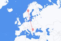 Vluchten van Sofia naar Östersund
