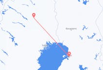 Vluchten van Gällivare, Zweden naar Oulu, Finland