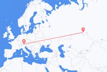 Fly fra Omsk til Innsbruck