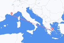 Flüge von der Stadt Athen in die Stadt Toulon
