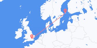 Flyg från Åland till Storbritannien