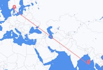 Flights from Port Blair, India to Gothenburg, Sweden