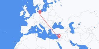 Flyreiser fra Jordan til Tyskland