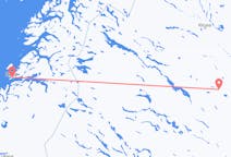 Vluchten van Bodø naar Gällivare
