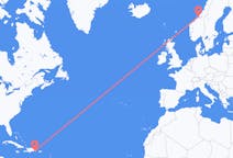 Fly fra La Romana til Ørland
