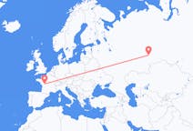 Flights from Yekaterinburg, Russia to Poitiers, France