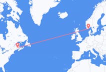Flyg från Fredericton, Kanada till Kristiansand, Kanada