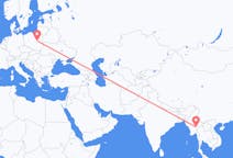 Flyg från Loikaw (regionhuvudort i Burma), Myanmar (Burma) till Warszawa, Polen