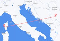 Flyreiser fra Ajaccio, Frankrike til Kraljevo, Serbia