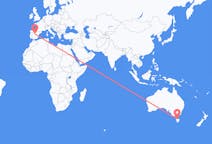 Flyreiser fra Devonport, Australia til Madrid, Spania