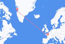 Flyreiser fra Poitiers, Frankrike til Aasiaat, Grønland